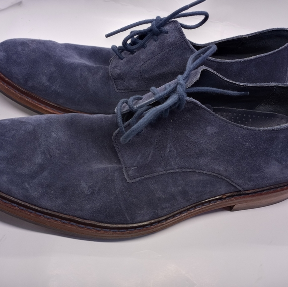 Cole Haan Blue Suede lace up Oxfords - Picture 2 of 10